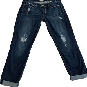 Denizen from Levi's Dark Blue Distressed Jeans